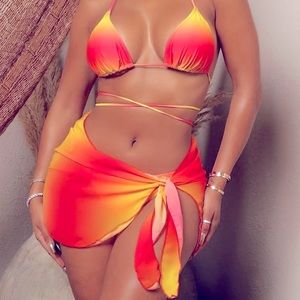 Sunset bikini swimsuit | vacation | beach | pool | two-piece